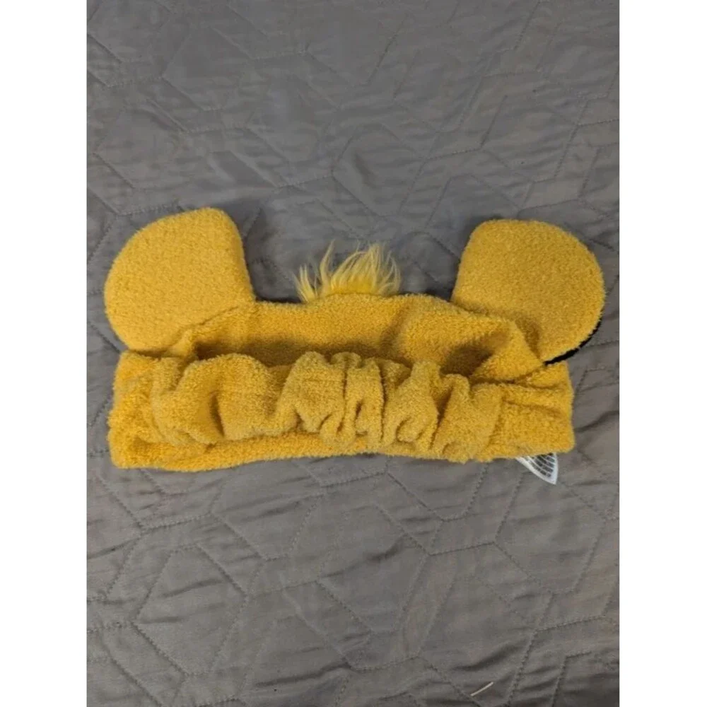 Disney Parks Lion King Simba Plush Spa Makeup Headband Yellow Ears Tufts